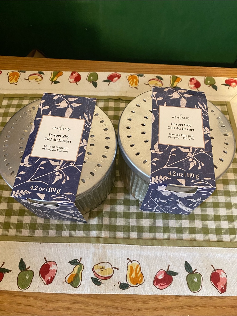 Ashland Desert Sky Potpourri Tins - Navy & Silver set of 2 NWT - Picture 1 of 5